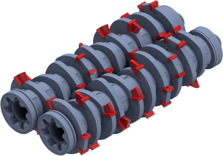 Impaktor 1250 D - Construction Waste Processing - Shaft Configuration 4