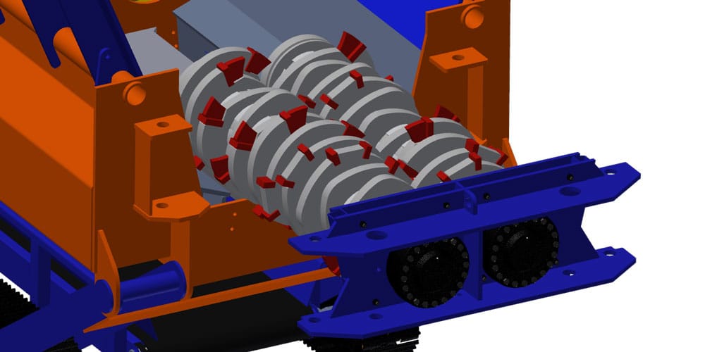 Impaktor 1250 D - Construction Waste Processing - Shaft Configuration 5