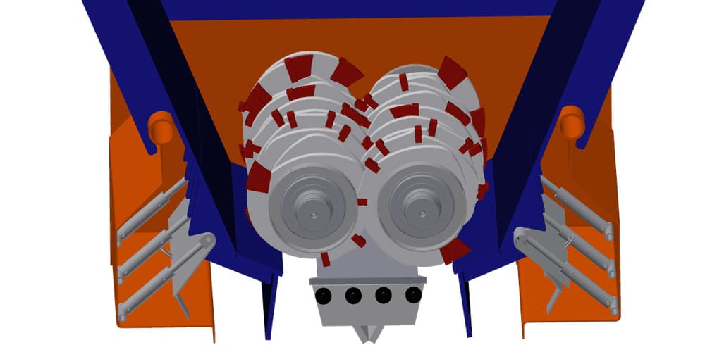 IMPAKTOR 1250 E - Construction Waste Processing - Shaft Configuration 2